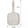 Klausberg Tigaie pentru grătar KB 7812, 18.5 cm, finisaj marmură, mâner Cool Touch, inducție, bej