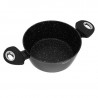Set de oale și tigăi Klausberg KB 7322, 15 bucăți, Termocuplu, Orificiu de turnare, Inducție, Negru