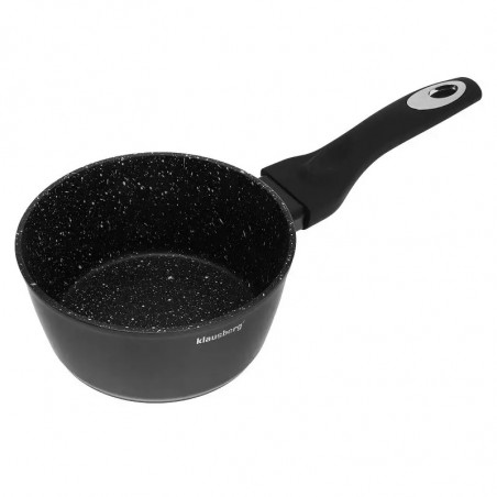 Set de oale și tigăi Klausberg KB 7322, 15 bucăți, Termocuplu, Orificiu de turnare, Inducție, Negru