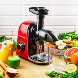 Storcător Klausberg KB 7870, 150 W, 700 ml, 7 segmente, Inversare, Accesorii, Roșu