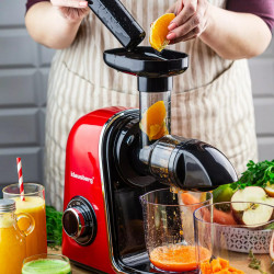 Storcător Klausberg KB 7870, 150 W, 700 ml, 7 segmente, Inversare, Accesorii, Roșu