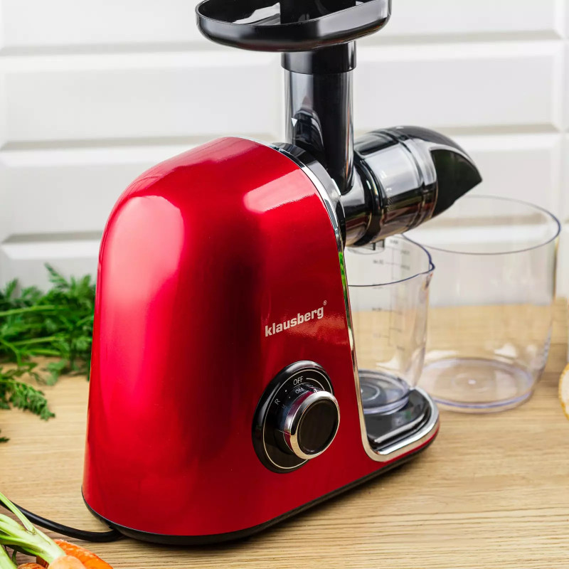 Storcător Klausberg KB 7870, 150 W, 700 ml, 7 segmente, Inversare, Accesorii, Roșu