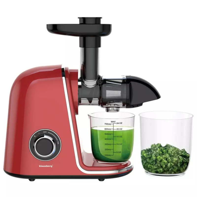 Storcător Klausberg KB 7870, 150 W, 700 ml, 7 segmente, Inversare, Accesorii, Roșu