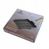 Kinghoff Grill Pan KH 1107, 26 cm, Fontă, Mâner pliabil, Inducție, Negru