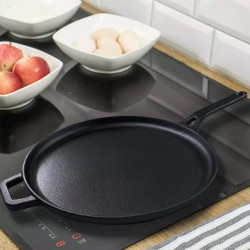 Plită pentru clătite Kinghoff KH 1895, 29 cm, Fontă, Suprafață neaderentă, Inducție, Negru