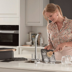 Frigider dublu cu aer cald Ninja AF500EUDBCP, 10,4 l, 7 programe, cronometru, zone independente, negru / cupru