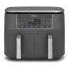 Friteuza dubla cu aer cald Ninja DZ300EU, 7,6 L, 6 programe, Timer, Zone independente, Gri