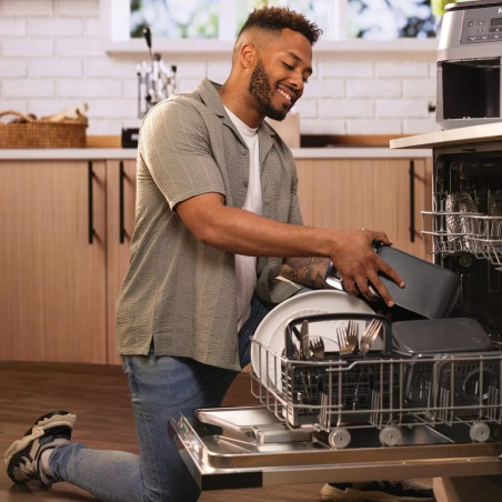 Friteuza dubla cu aer cald Ninja DZ300EU, 7,6 L, 6 programe, Timer, Zone independente, Gri