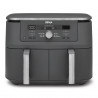 Friteuza dubla cu aer cald Ninja DZ400EU, 9.5 l, 6 programe, Timer, Zone independente, Gri