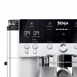 Espressor automat 3in1 Ninja Luxe Café Premier ES601EU, 1650W, 15 bar, 2 litri, Barista Assist, 4 moduri, 3 setari de temperatura, Inox/Negru