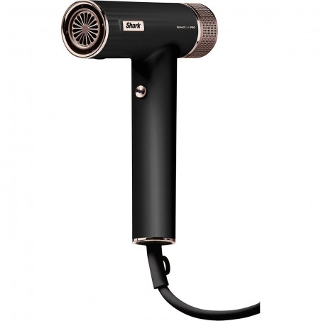 Uscător de păr Shark SpeedStyle Pro HD752EU, 1750W, 3 viteze, 4 setări de temperatură, Reglare automată a temperaturii și fluxului de aer, Ionizare, Cool Shot, 5 accesorii, Negru