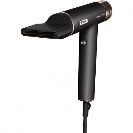 Uscător de păr Shark SpeedStyle Pro HD752EU, 1750W, 3 viteze, 4 setări de temperatură, Reglare automată a temperaturii și fluxului de aer, Ionizare, Cool Shot, 5 accesorii, Negru