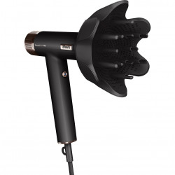 Uscător de păr Shark SpeedStyle Pro HD752EU, 1750W, 3 viteze, 4 setări de temperatură, Reglare automată a temperaturii și fluxului de aer, Ionizare, Cool Shot, 5 accesorii, Negru