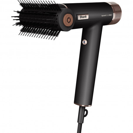 Uscător de păr Shark SpeedStyle Pro HD752EU, 1750W, 3 viteze, 4 setări de temperatură, Reglare automată a temperaturii și fluxului de aer, Ionizare, Cool Shot, 5 accesorii, Negru