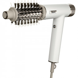 Uscator de par Shark HD352EU SpeedStyle IQ, 1700W, 3 viteze, Control termic, Ionizator, RapidGloss, Coanda, Cool Shot, Accesorii, Alb