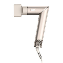 Оndulator cu uscător de par Shark FlexStyle HD424SLEU, 1400 W, 3 viteze, Coanda Auto Curl, 3 atasamente, Protectie termica, Cool Shot, Argintiu/Crem