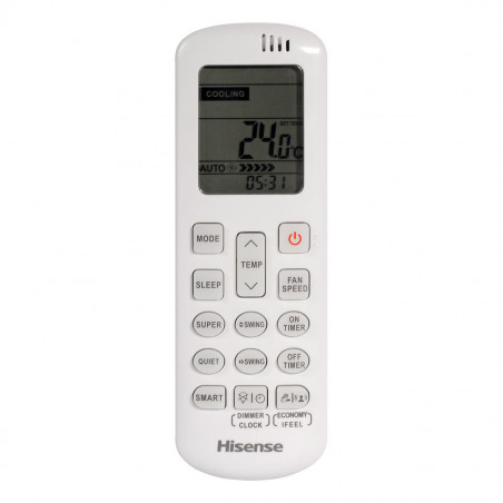 Invertor de climatizare Hisense Energy SE KA25MR0E, 9000 BTU, 14 m2, A+++/A++, Wi-Fi, Glasovo control, Byal