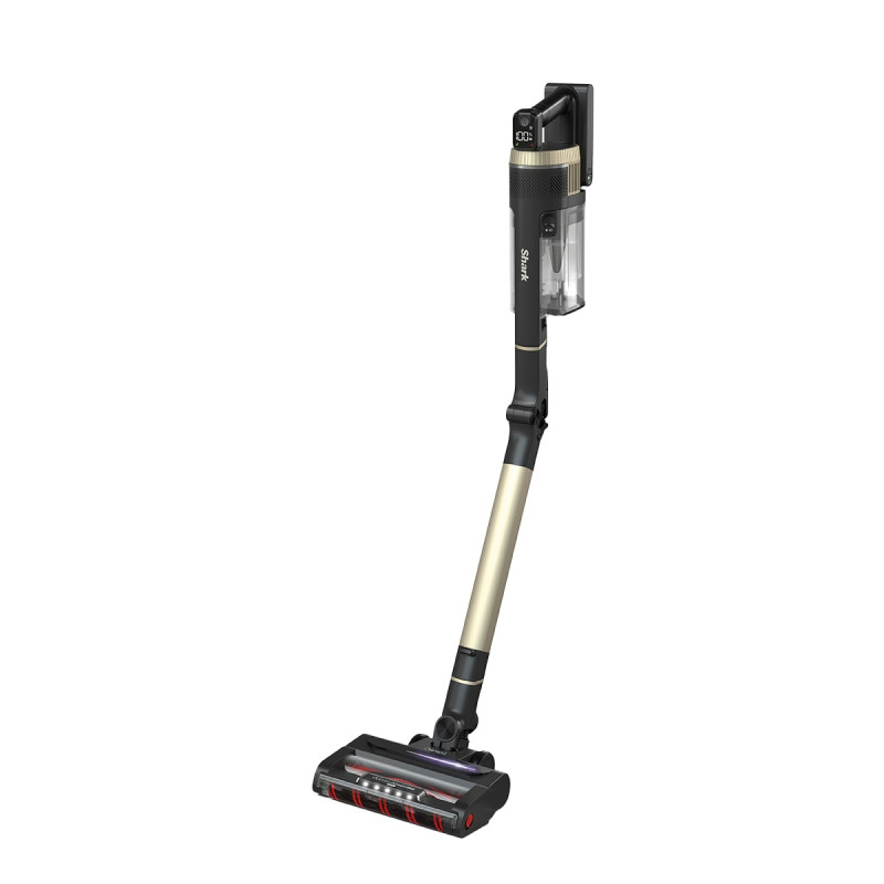 Aspirator vertical Shark Stratos True Pet Flexology IZ400EUT, 309W, 0.7L, 60 min autonomie, Clean Sense IQ, Pet Pro, LED, Powerfins, Gri inchis/Crem