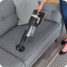 Aspirator vertical Shark Stratos True Pet Flexology IZ400EUT, 309W, 0.7L, 60 min autonomie, Clean Sense IQ, Pet Pro, LED, Powerfins, Gri inchis/Crem