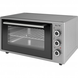 Elite EMO-48300G mini cuptor, 2000W, 48 l, 3 funcții, Sticlă dublă, Încălzire ascunsă, Termostat, Timer, Gri