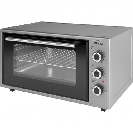 Elite EMO-48300G mini cuptor, 2000W, 48 l, 3 funcții, Sticlă dublă, Încălzire ascunsă, Termostat, Timer, Gri