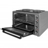 Elite EMO-65302G aragaz mic, 2000W, 65 l, 3 funcții, Sticlă dublă, Termostat, Timer, Inox