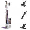 Aspirator vertical Shark IW3612EUT, 240W, 0.42 l, 3 moduri, 3 trepte, 3 atasamente, Afisaj LED, Senzori pentru detectarea murdăriei invizibile, Autonomie pana la 60 min, Alb/Galben