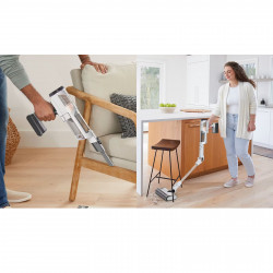 Aspirator vertical Shark IW3612EUT, 240W, 0.42 l, 3 moduri, 3 trepte, 3 atasamente, Afisaj LED, Senzori pentru detectarea murdăriei invizibile, Autonomie pana la 60 min, Alb/Galben