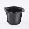 Russell Hobbs Compact Home Slow Cooker 25570-56, 145W, 2L, 3 setări de temperatură, vase ceramice, fără BPA și PFAS, negru/inox
