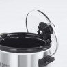 Russell Hobbs Compact Home Slow Cooker 25570-56, 145W, 2L, 3 setări de temperatură, vase ceramice, fără BPA și PFAS, negru/inox