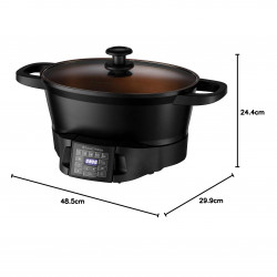 Russell Hobbs Good-to-Go Multicooker 28270-56, 750W, 6.5L, 8 programe, Cronometru, Mânere reci, 59% mai eficient energetic, Ușor de curățat, Negru