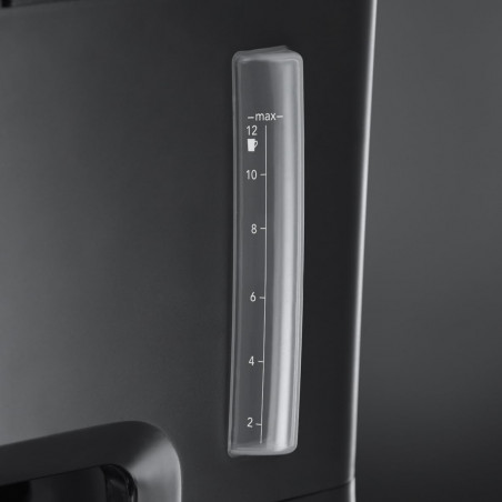 Cafetiera Russell Hobbs Victory Grind & Brew 22000-56, 1025W, 1,5 L, 250 g, 12 cesti, Timer, Filtru incorporat, Negru/inox