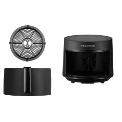 Friteuza cu aer cald Russell Hobbs SatisFry Panoramic 27420-56, 1650W, 5.5 l, 10 programe, Afisaj digital cu LED-uri, Termostat, Timer, Negru