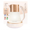 Russell Hobbs Calm Kettle 27450-70, 2400W, 1,7 l, 40-100°C, Fierbere silențioasă, butoane tactile, alerte sonore, 6 culori schimbătoare, Protect, fără BPA și PFAS, alb/dorat