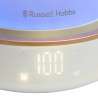 Russell Hobbs Calm Kettle 27450-70, 2400W, 1,7 l, 40-100°C, Fierbere silențioasă, butoane tactile, alerte sonore, 6 culori schimbătoare, Protect, fără BPA și PFAS, alb/dorat