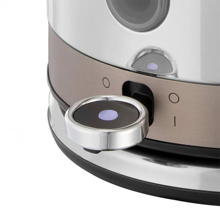 Fierbător electric Russell Hobbs Distinctions Titanium 26422-70, 2400W, 1,5 l, Fierbere rapidă, Filtru lavabil anti-calcar, Baza 360°, Protecție, Inox/Titaniu