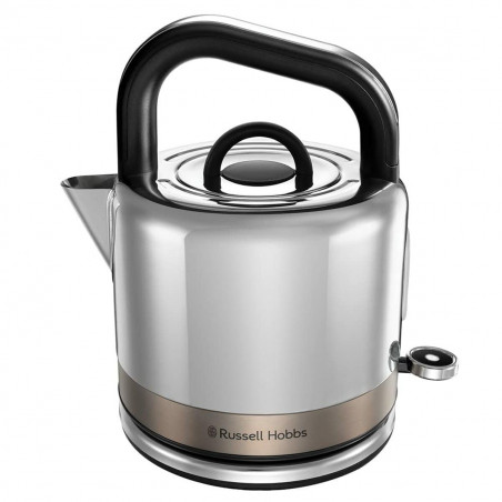Fierbător electric Russell Hobbs Distinctions Titanium 26422-70, 2400W, 1,5 l, Fierbere rapidă, Filtru lavabil anti-calcar, Baza 360°, Protecție, Inox/Titaniu