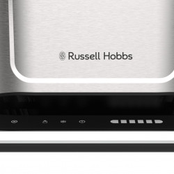Prajitor de paine Russell Hobbs Attentiv 26210-56, 1640W, 2 felii, 6 trepte, Centrare, Control tactil, LED, Depozitare, Fara BPA si PFAS, Inox/Negru