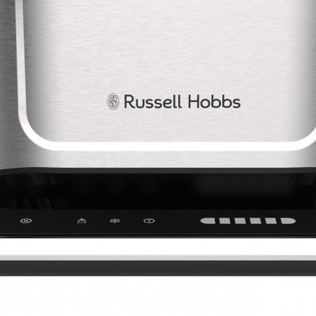 Prajitor de paine Russell Hobbs Attentiv 26210-56, 1640W, 2 felii, 6 trepte, Centrare, Control tactil, LED, Depozitare, Fara BPA si PFAS, Inox/Negru