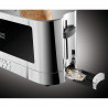 Russell Hobbs Elegance Toaster 23380-56, 1420W, 2 fileuri, 6 grade, Lift & Look, Inox/negrit