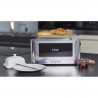 Russell Hobbs Elegance Toaster 23380-56, 1420W, 2 fileuri, 6 grade, Lift & Look, Inox/negrit