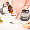 Russell Hobbs Soup & Blend 21480-56, 1200W, 1.75L, încălzire, 8 programe, alarmă sonoră, sistem de siguranță, menținere căldură, negru/Inox