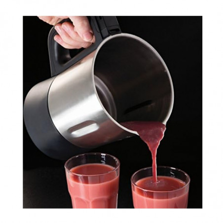 Russell Hobbs Soup & Blend 21480-56, 1200W, 1.75L, încălzire, 8 programe, alarmă sonoră, sistem de siguranță, menținere căldură, negru/Inox