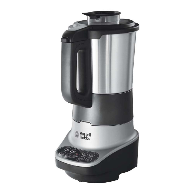 Russell Hobbs Soup & Blend 21480-56, 1200W, 1.75L, încălzire, 8 programe, alarmă sonoră, sistem de siguranță, menținere căldură, negru/Inox