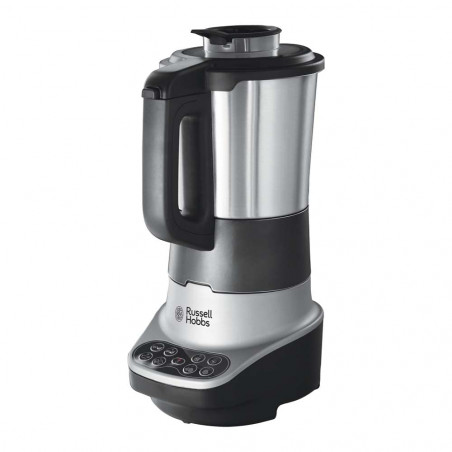 Russell Hobbs Soup & Blend 21480-56, 1200W, 1.75L, încălzire, 8 programe, alarmă sonoră, sistem de siguranță, menținere căldură, negru/Inox