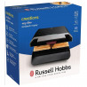 Sandwich Toaster Russell Hobbs Creations 26800-56, 750W, 4 felii, Placi neaderente, Incalzire rapida, Indicatoare, Negru/Inox