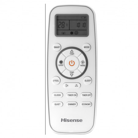 Aparat de aer conditionat inverter Hisense Easy Smart CA70BT1A, 24000 BTU, 48 m², A++, Silentios, FreezeProtect pana la -15°C, Alb