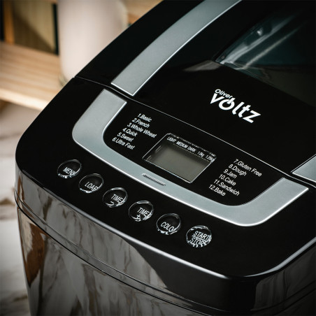Masina de facut paine Oliver Voltz OV51446B, 800W, 12 programe, Afisaj LCD, Timer, Negru.