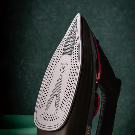 Fier de calcat Voltz V51050D, 2600W, 300 ml, Auto-curatare, Acoperire ceramica, Auto-curatare, Negru