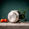 Oala sub presiune Rosberg R51311A7, 7 litri, 2 capace, Inductie, Fund cu trei straturi, Inox